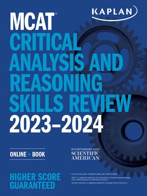 cover image of MCAT Critical Analysis and Reasoning Skills Review 2023-2024: Online + Book